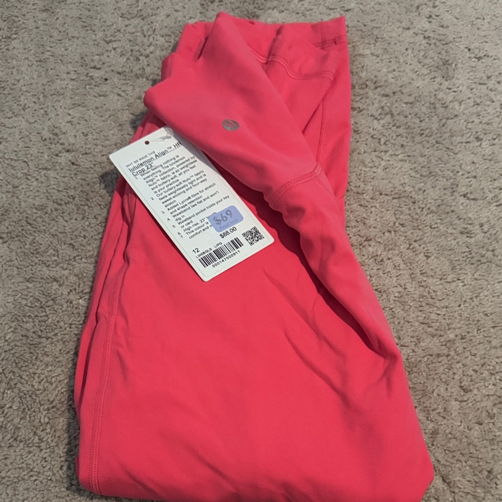 Womens Pink align leggings